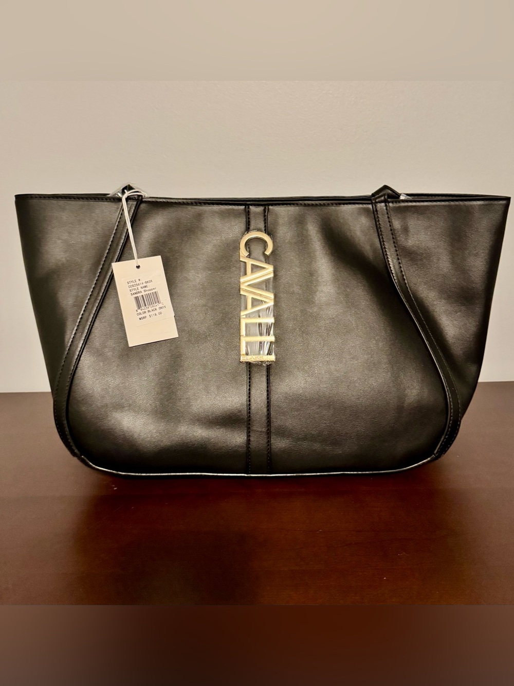 Black Leather Tote Bag - Sleek Everyday Carry